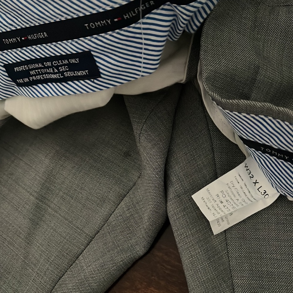 NWOT Preppy Tommy Hilfiger/Neiman Marcus Gray Wool Suit - Picture 8 of 16